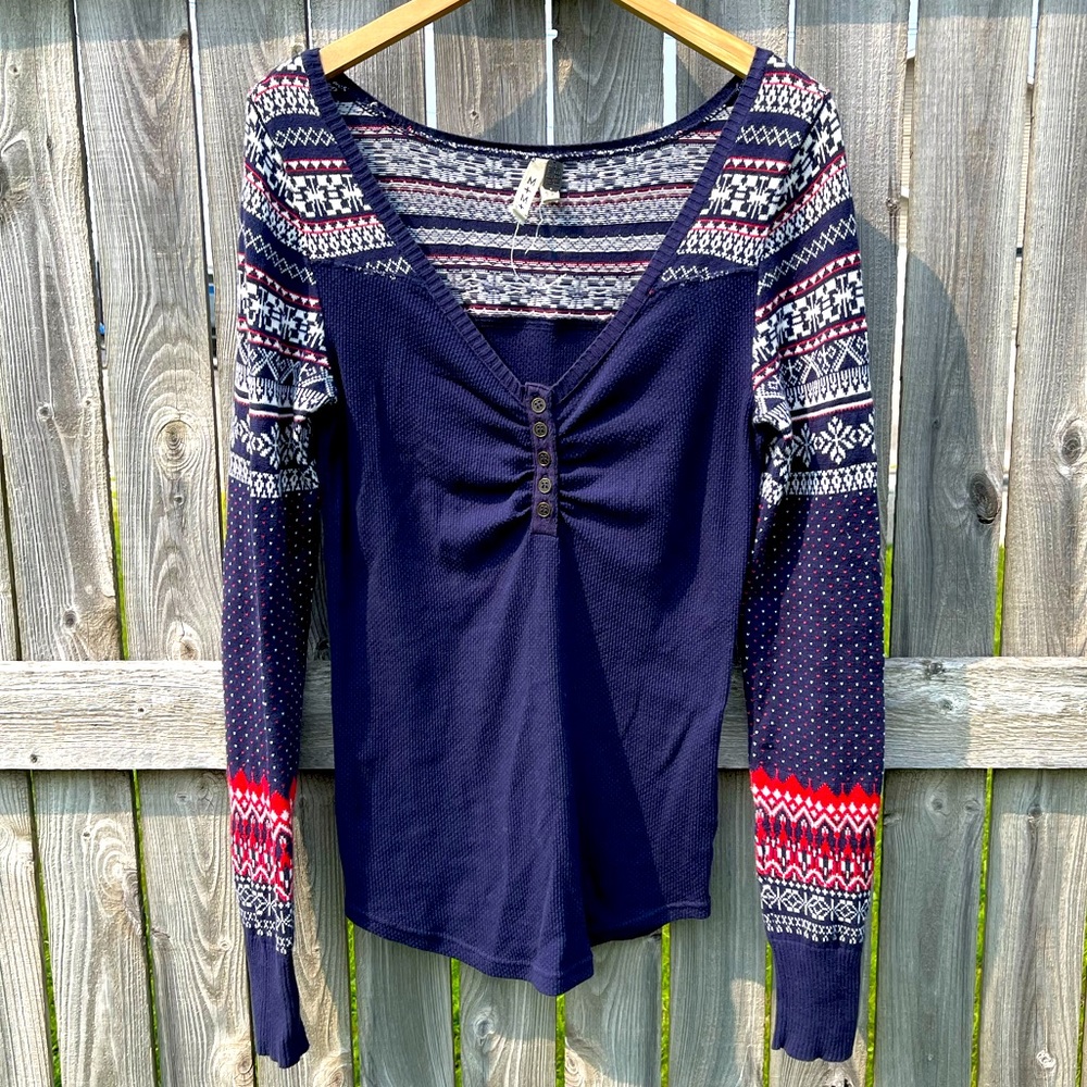 Free People Thermal Knit Top